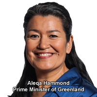 Aleqa Hammond Prime Minister of Greenland