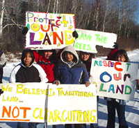 Grassy Narrows Blockade Protesters