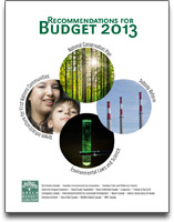 Green Budget 2013 report cover