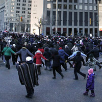 Idle No More - Portage and Main Winnipeg