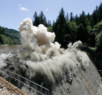 Dam explosion