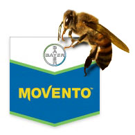 Movento logo and bee