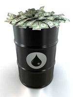Oil Drum Stuffed With Money