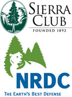 Sierra Club and NRDC logo