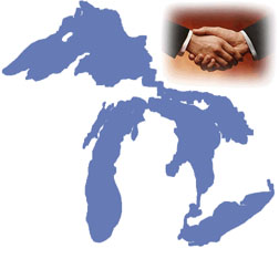 Great Lakes Handshake