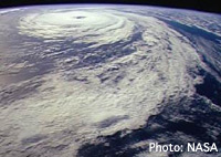 earth hurricane image