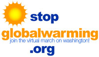 stop global warming logo