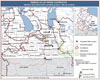 Red River Basin Watersheds and RM Boundaries (labels)